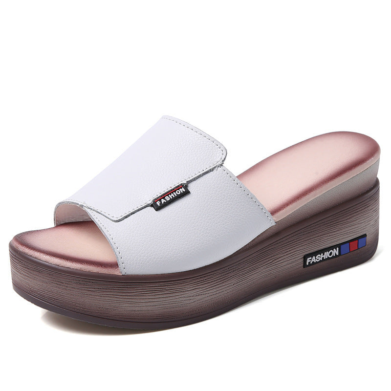 Leather Platform Sandal